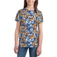 thumbnail image 3 of Wukai Colorful Butterfly1 Youth Unisex Short Sleeve T-Shirt for Boys, Girls, Teens, and Kids-Small, 3 of 7