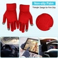 thumbnail image 3 of Hat scarf gloves,three piece set, warm insulation, thickened knitted hat suit, 3 of 6
