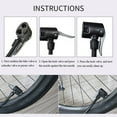 thumbnail image 4 of Bicicleta, Bomba De Pie Portátil Para Suelo, Bomba De Aire Para Ciclismo Mtb, Inflador De Manómetro Con Válvulas Presta Schrader, Bomba De Pedal Para Bicicleta Kearding OD010635-01, 4 of 7