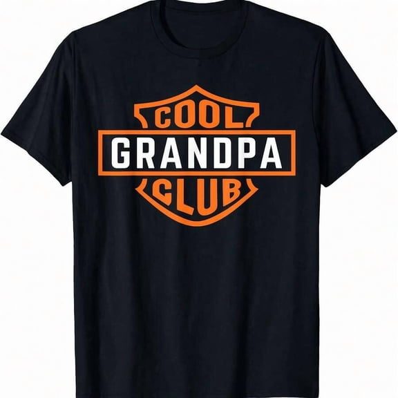Retro Cool Grandpa Club Grandparents Mens Father's Day T-Shirt