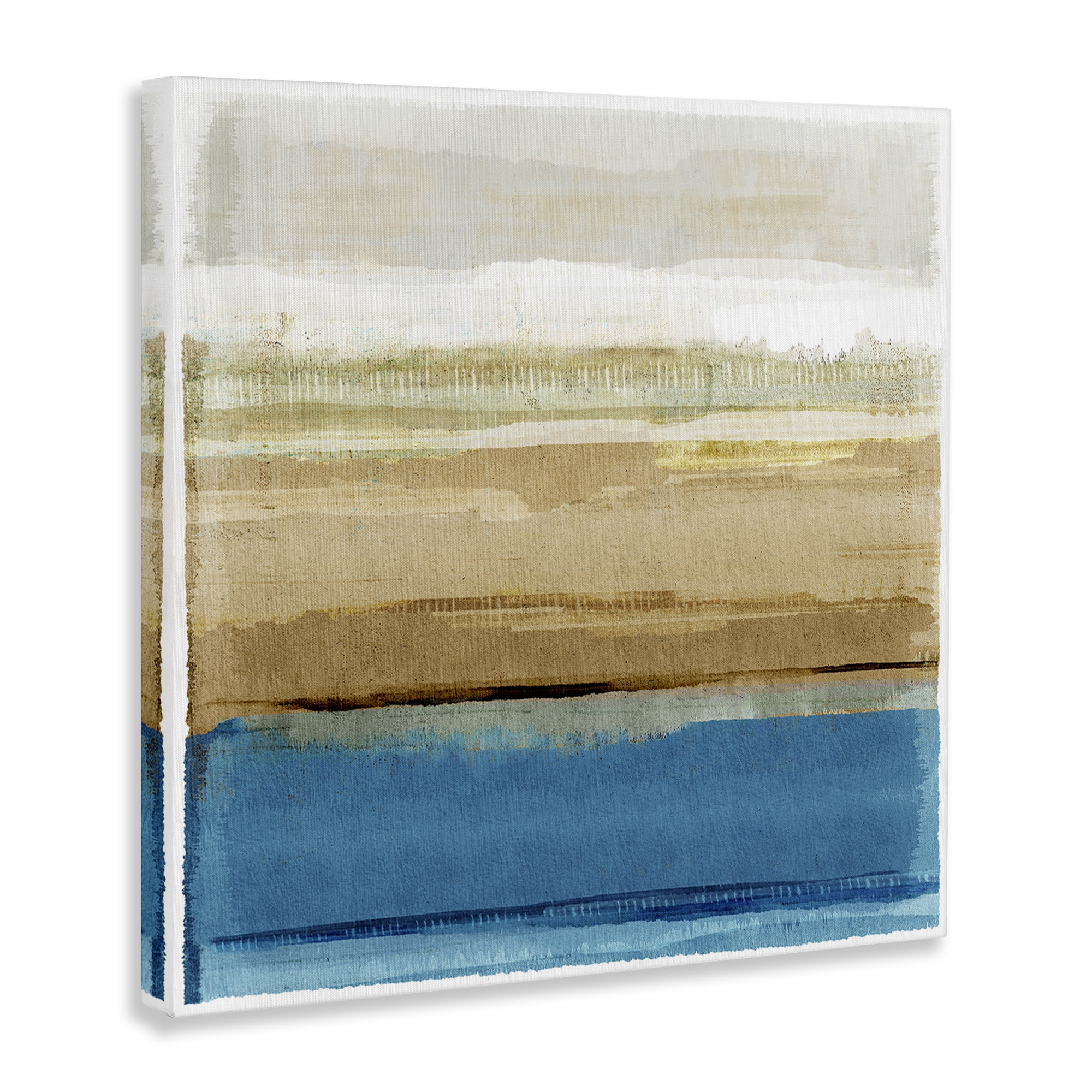 Stupell Industries Nautical Blue Daze Abstract Painting Gallery Wrapped Canvas Art Print Wall Art, 24 x 24