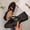 Black, variant on KIJBLAE Women's Plus Size Mesh Round Toe Bow Knot Flats, Solid Slip On Soft Sole Casual Flat Shoes Beige 39
