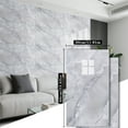 thumbnail image 2 of Peel and Stick Wall Panels, Marble PVC Waterproof Backsplash Tiles for Kitchen, Bathroom, Peel and Stick Tile, 2 of 6