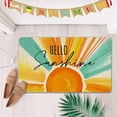 thumbnail image 2 of Hello Sunshine Spring Summer Decorative Front Door Mat, Watercolor Sun Doormat Indoor Outdoor Non-Slip Floor Entryway Rug, Seasonal Home Kitchen Decoration 17x30 Inch, 2 of 6