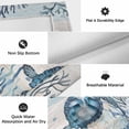 thumbnail image 5 of Blue Turtle Coastal Outdoor Rug 5x7 Ft, Non Slip Washable Area Rug, Nautical Beach Sea Ocean Coral Patio Rugs Carpet Runner, Large Floor Mat for Indoor/Outdoor Deck Porch Camping, 5 of 8