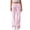 Pink(Womens Pants), variant on GUACER Women's Striped Wide Leg Pants Drawstring Elastic Waisted Casual Lounge Trousers Summer Pajama Bottoms
