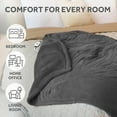 thumbnail image 5 of Sunbeam Royal Luxe Dove Grey Heated Personal Throw Blanket Adjustable, 5 of 9