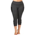 thumbnail image 2 of Gvmfive Women Plus Size Stretch Capri Leggings Pull On Active Sports Yoga Skinny Pants, 2 of 5