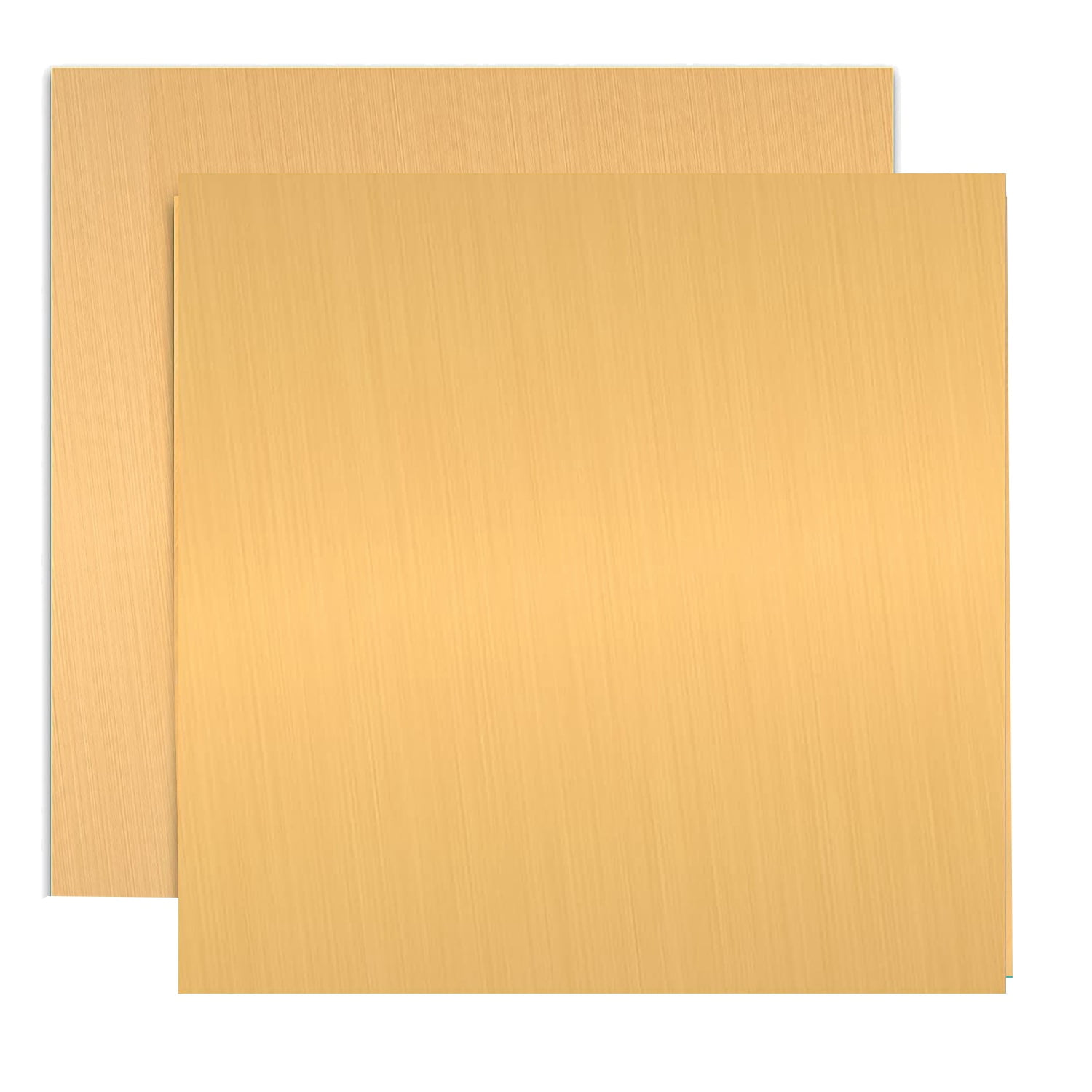 2 Brass Sheets 6Inch X 6Inch X 0.04Inch(18 Gauge), Brass Metal Sheet