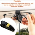 thumbnail image 3 of Kenally Soportes para gafas, Clip para gafas de sol, rotación de 360 ​​grados, colgador para pulido de espejo, soporte para gafas, Automoción decorativa y accesorios Oro, 3 of 6