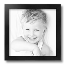 ArtToFrames 11x11" Black Picture Frame, Black Wood Poster Frame, with Regular Glass and 2 (FBPL-5141)