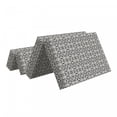 thumbnail image 2 of Moroccan Foldable Mattress, Monochrome Abstract Floral, 74.8" x 39.4", Ivory Dark Taupe, by Ambesonne, 2 of 6