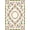 Ivory, Pattern 1, variant on ODIKA 4'x6' Cream Ivory Blossom Medallion Traditional Washable Area Rug Botanical Garden Motif with Decorative Corner for Home Office, Under Desk, Non-Slip Chair-Friendly, Flatwoven