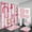 Pink, variant on 4PCS Western Cowboy Shower Curtain Set, Horse Desert Cactus Sunset Country Rustic Farmhouse Wild West Bathroom Decor, Waterproof Fabric Shower Curtain, Non-Slip Bath Mat Toilet Rug