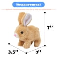 thumbnail image 2 of Juguete de conejito de peluche Hoppearl, conejo saltarín interactivo, 18 cm, 2 of 7
