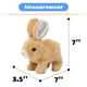 thumbnail image 2 of Juguete de conejito de peluche Hoppearl, conejo saltarín interactivo, 18 cm, 2 of 7