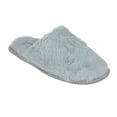 thumbnail image 6 of Ellen Tracy Fluffy Faux Fur Home Slippers, Grey (Women's), 6 of 7