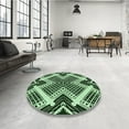 thumbnail image 3 of Ahgly Company Indoor Rectangle Patterned Light Green Area Rugs, 8' x 10', 3 of 6