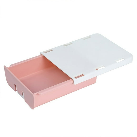 MOKKHNB hidden desk drawers Under Desk Drawer Pink 1Set Desk Accessories Drawer Organizer