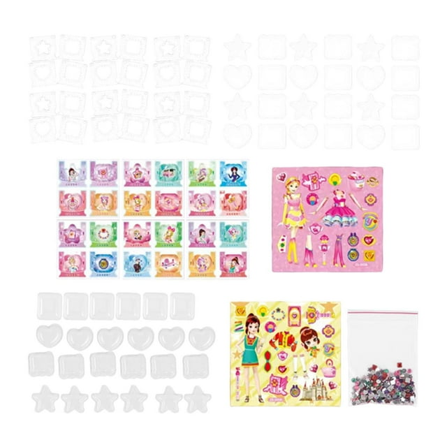 Pegatinas DIY para niños pequeños, juguete para hacer manualidades, pegatina 3D, accesorio, Kit de fabricación de joyas para niños