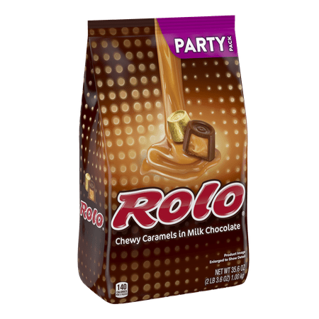 Rolo, Milk Chocolate Chewy Caramels Party Bag, 35.6