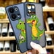 thumbnail image 2 of Funda de teléfono mate para OPPO RENO 8 8T 7Z 7 6Z 6 5 4 3 PRO PLUS 4G 5G Edge Funda Coque Capa Shell lindo dibujos animados cocodrilo, 2 of 5