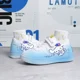 thumbnail image 1 of Sanrioed-Zapatillas deportivas con estampado de dibujos animados para niños, zapatos de grillo blancos, Cinnamoroll Kuromi Kawaii, tenis al aire libre, 1 of 5