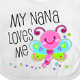 thumbnail image 4 of Inktastic My Nana Loves Me Cute Dragonfly Boys or Girls Baby Bib, 4 of 4