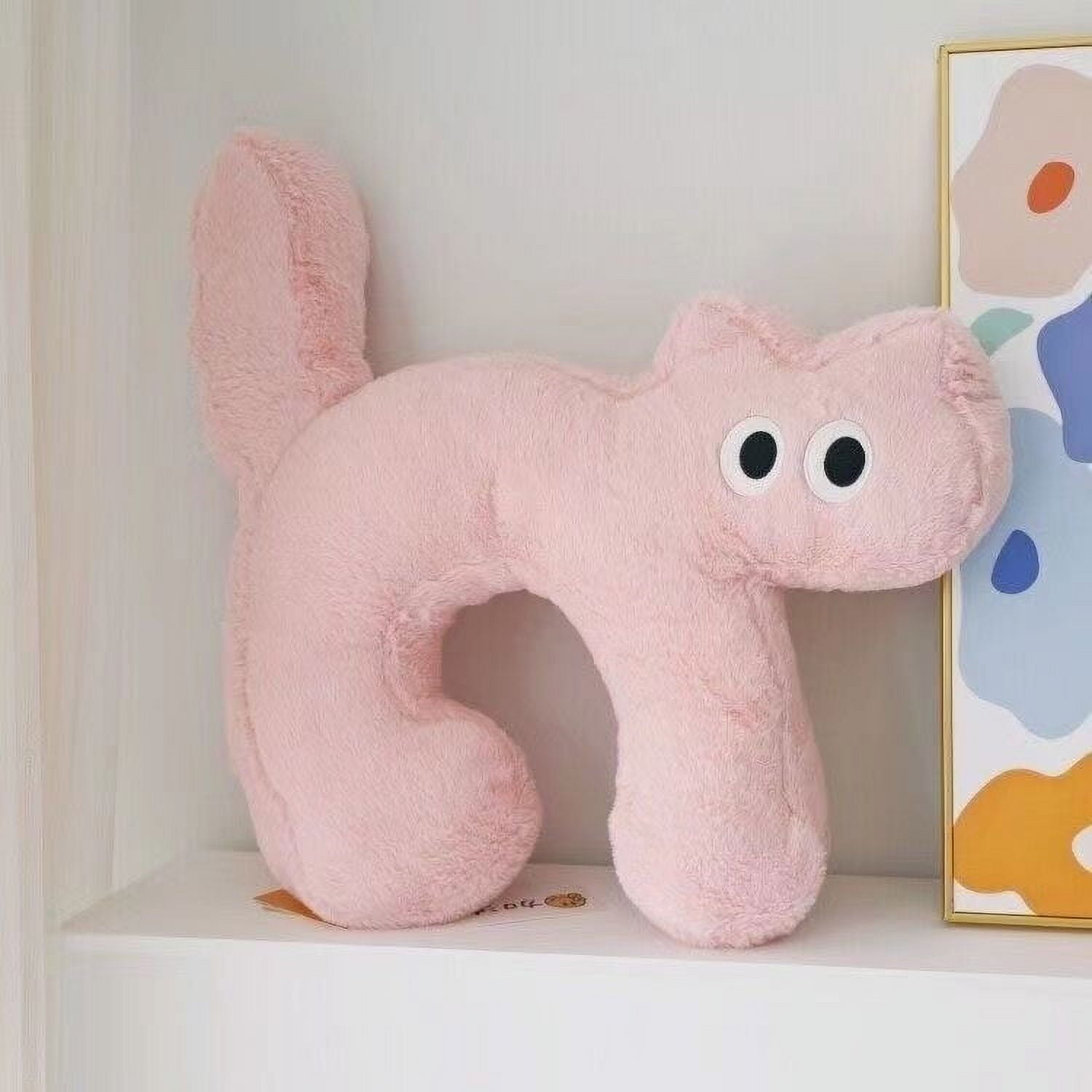 Pntutb 50Cm Cute Pet Throw Pillow Plush toy U Shaped Pillow Back Cushion Sofa Chair Decoration Piece Super Soft Doll Birthday Walmart