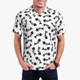 thumbnail image 5 of Yiaed Fish BonePrint Men's Short Sleeve Polo Shirt,Golf Polo for Men Three-Button Golf Shirt Athletic Casual Collared T-Shirt- 4X-Large, 5 of 7