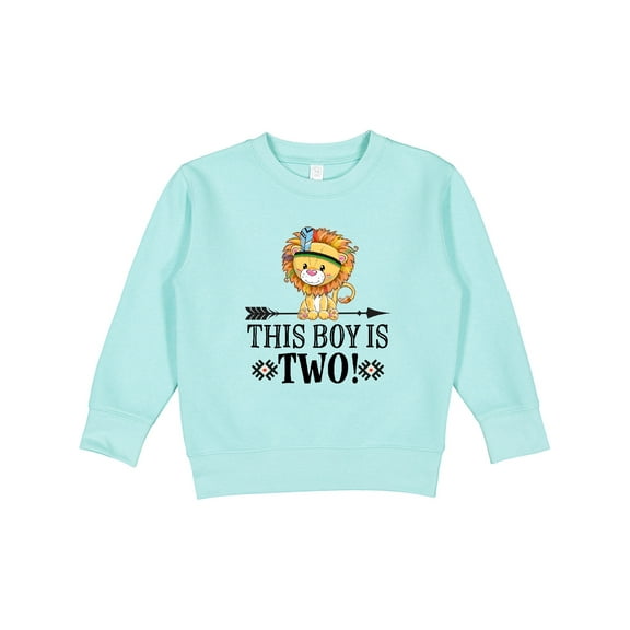 Inktastic 2nd Birthday Tribal Lion Boys Toddler Sweatshirt