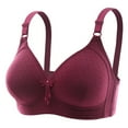 thumbnail image 1 of Womens Sports Bras Woman's Embroidered Glossy Comfortable Breathable Bra Underwear No Rims Bra on Clearance, 1 of 2
