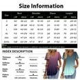 thumbnail image 5 of TQWQT Womens Summer Tops Trendy V-Neck Babydoll Short Sleeve Blouses Color Block Flowy Shirts Peplum Tops Tunic Top Plus Size Maternity Clothes Dark Gray 3XL, 5 of 5
