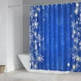 thumbnail image 5 of Btomtd Christmas Themed Shower Curtain, Water Proof Shower Curtain Liner for Holiday Bathroom Decor, Festive Shower Curtains for Bath - 35.43"x70.86", B, 5 of 6