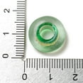 thumbnail image 3 of 5 pc Glass European Beads Large Hole Beads Rondelle Light Green 15x6mm Hole: 5.5mm, 3 of 3