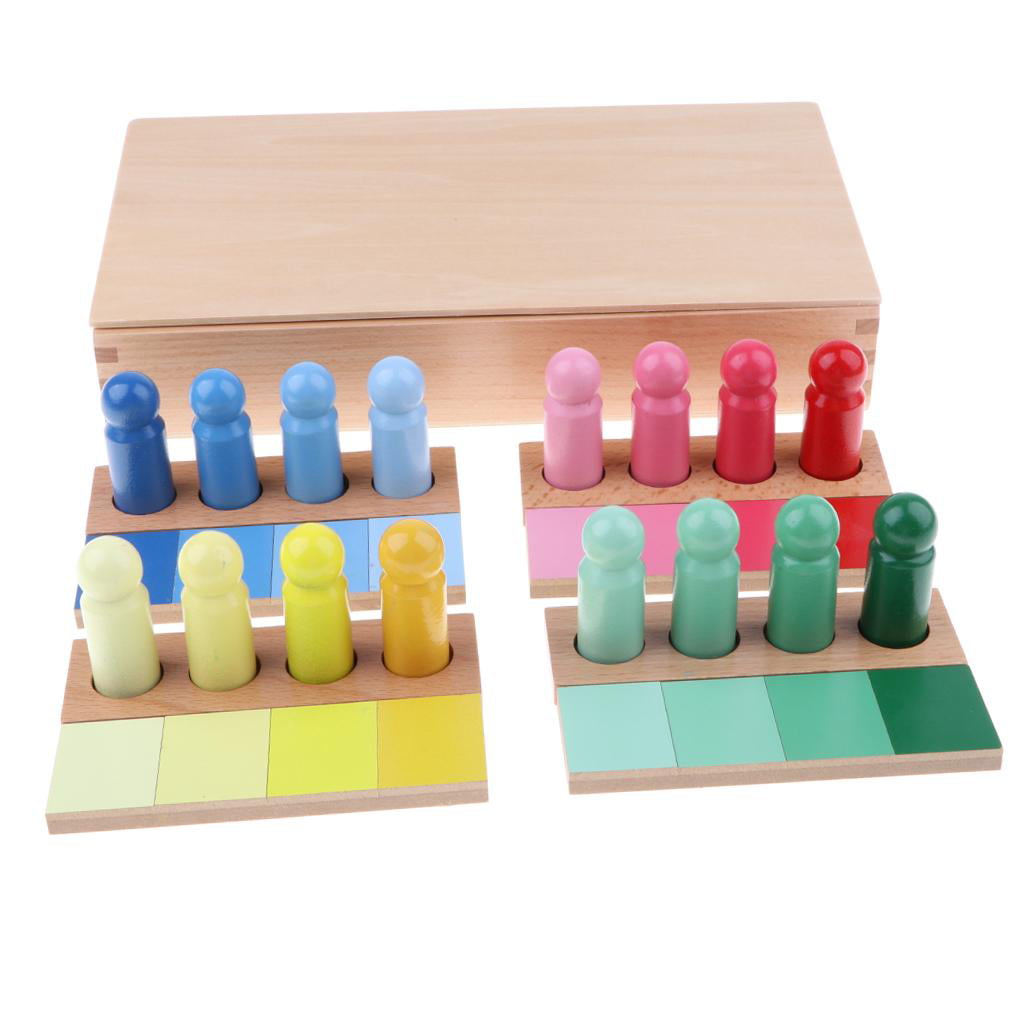 Color Resemblance Sorting Early Childhood Preschool Kids Educational Toy Montessori Color Sorting Pegs,Color Matching Toy