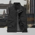 thumbnail image 2 of hotojiny Men's Fishing Vest Casual Quick Dry Multi Pockets Cargo Vest Fashion Full Zip Outdoor Work Sleeveless Jacket, 2 of 4