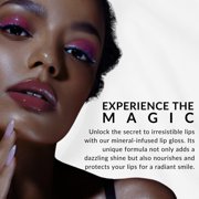 Flori Roberts Mineral Base Lip Shine - Vibrant Non-Sticky Lip Makeup for Women - High Shine Finish