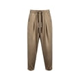 thumbnail image 4 of Guluxicc Athletic Pants for Men Elastic Waist Drawstring Long Straight Leg Trousers for Gym Workout Everyday Summer Fall, 4 of 5