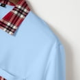 thumbnail image 6 of Bibifish Mens Polo Shirts Plaid Collar Pocket Zip Placket Shirts Mens Weekend Travel Casual Tops, 6 of 8