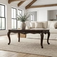 thumbnail image 2 of Cherry Wood Coffee Table with Storage Shelf and Sturdy Construction 1-Piece, 2 of 6