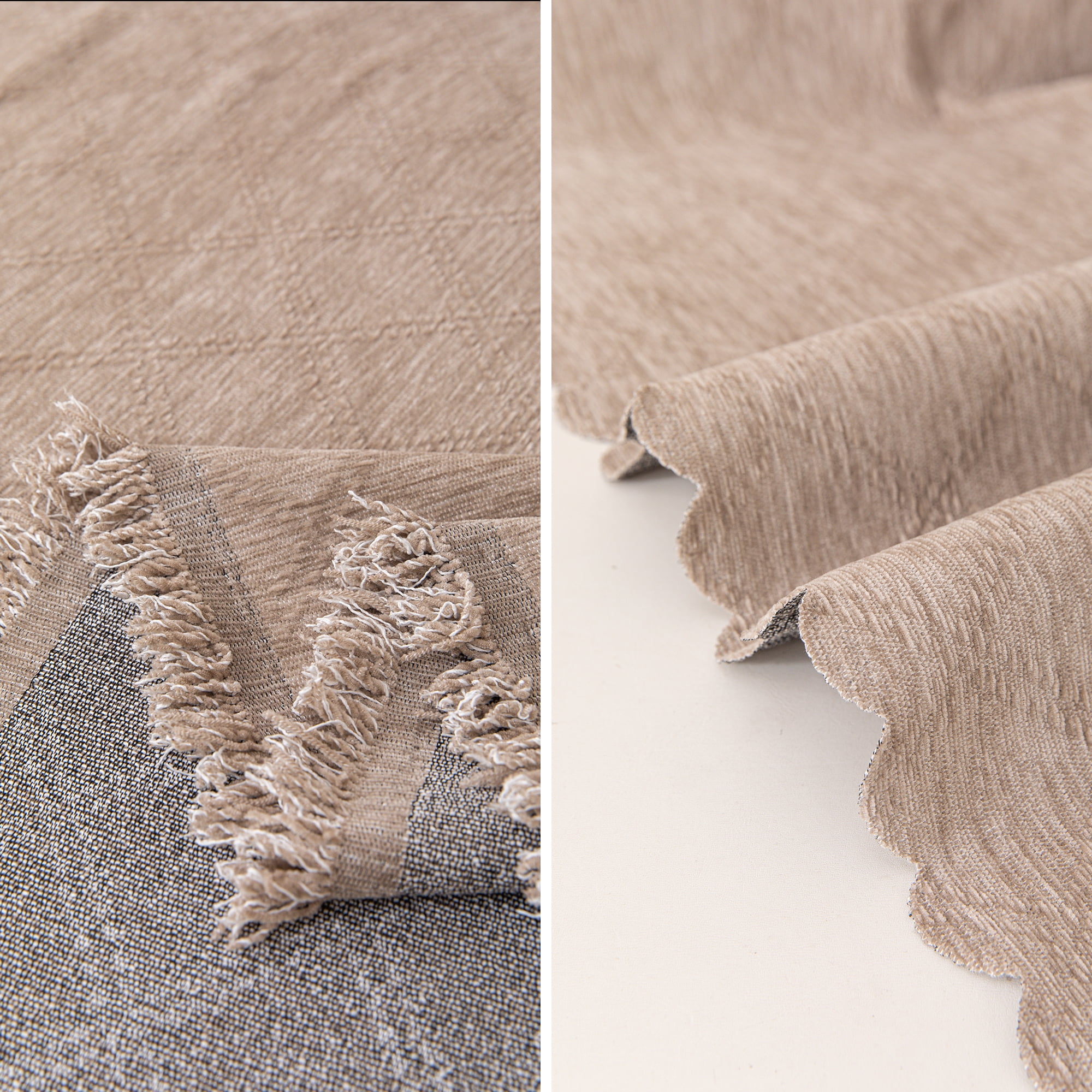 Smuge Sofa Cover, Sofa Slipcovers Couch Covers Protector 3 Cushion Throw Sofa Towel for L Shaped Couch Suitable for All Seasons (71"x 134", Light Coffee)