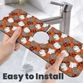 thumbnail image 6 of Vsdgher Various Pumpkins Kitchen Sink Splash Guard Faucet Mat -1 PC Super Absorbent Fast Drying Mat Sink Gadgets-Splash, Bathroom,Sink Mat,(15" X 5.5" ), 6 of 7