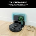 thumbnail image 3 of Restored Shark R-AV2501S HEPA Self-Empty Base, Bagless, 30-Day Capacity LIDAR Navigation Perfect for Pet Hair AI Robot Vacuum, Black - (Refurbished), 3 of 7