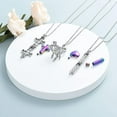 thumbnail image 4 of 3 Pack Cremation Urn Necklace for Ashes for Women Men Heart Lotus Cross Cylinder Cremation Jewelry for Ashes Loved One Memorial Keepsake Pendant for Loved Ones, 4 of 6