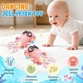 thumbnail image 2 of Desiso Interactive Dancing Toy for Kids, Jellyfish Crawling Toy with Musical LED Light, Bump & Go, Smart Obstacle Avoidance Gift for Toddlers Baby Crawling Practice, 8 Inch(Red), 2 of 9