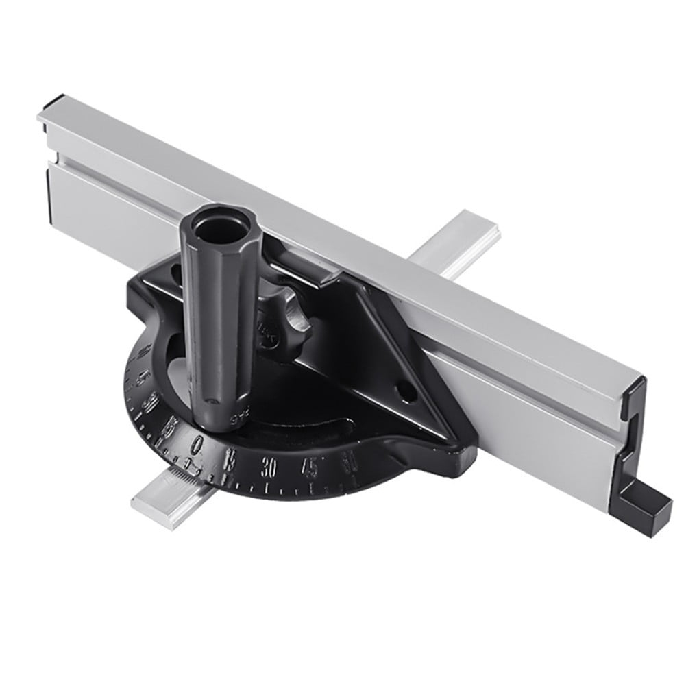 qiya Angle Plate Ruler Miter Gauge Adjustable Alluminium Alloy For Table Saw Push Block Fence System Wood Cutting Woodworking Tools