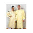 thumbnail image 3 of Robes d'Isolation Multi-Usage avec Poignets Tricotés Tissu Sergé 4.2oz 65/35 Poly Coton Couleur Jaune 3's/ Paquet, 3 of 3