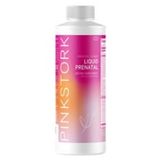 Pink Stork Liquid Prenatal Vitamins: Organic Whole Food Blend   Folate   Iron   Zinc   Vitamin C   Elderberry   Biotin, Better Absorption Than Pills   Capsules, Women-Owned, 32 Servings