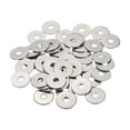 thumbnail image 1 of Uxcell Rondelles Plates, Matériel en Acier Inoxydable 304 Rondelles Assorties, Adapté pour Boulons Vis Usage Industriel 20 x 5 x 1,2 mm 50, 1 of 7